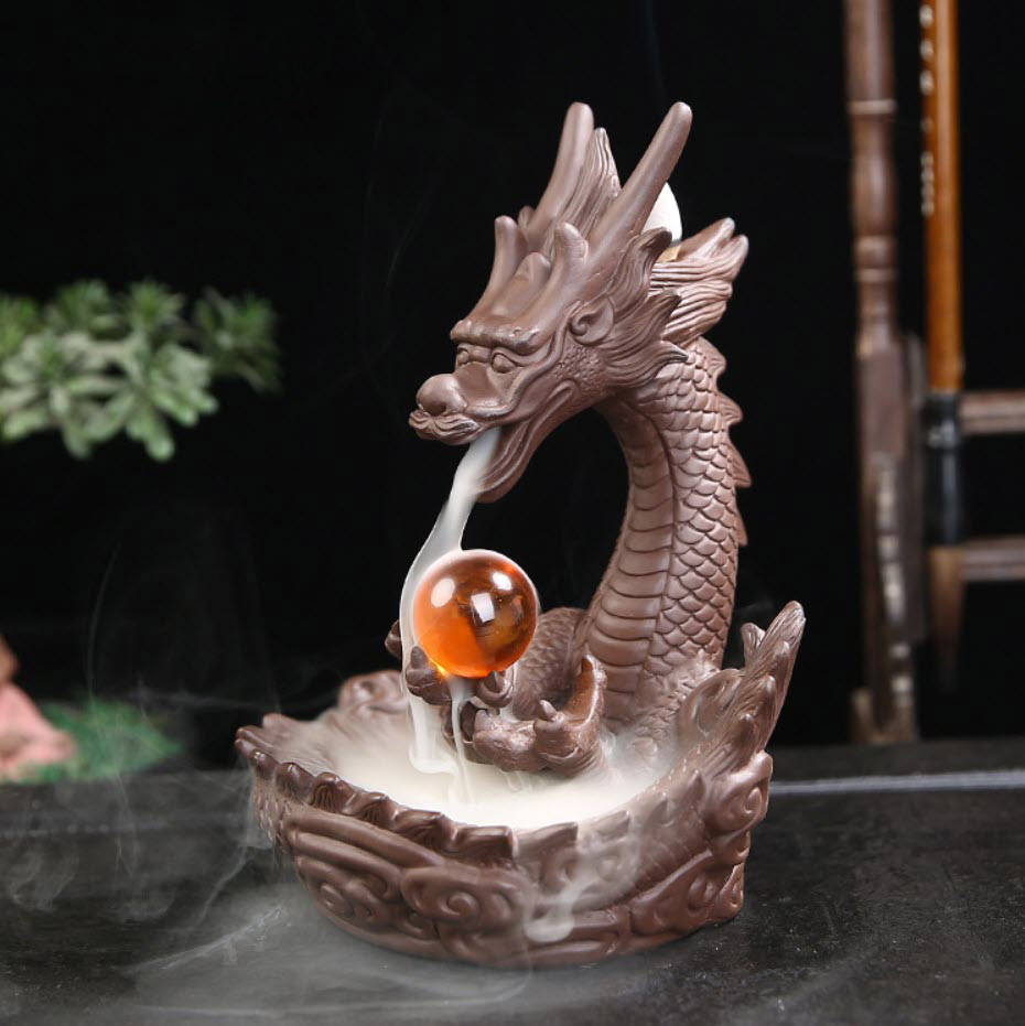 Tháp đốt trầm hương lư đốt nhang trầm Dragon Nandou XL0042