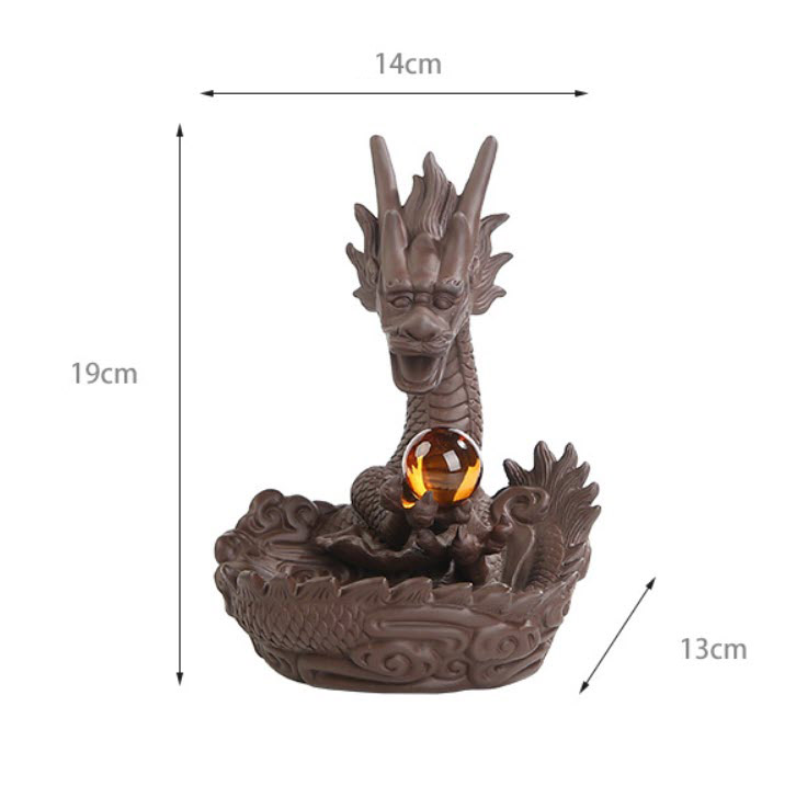 Tháp đốt trầm hương lư đốt nhang trầm Dragon Nandou XL0042