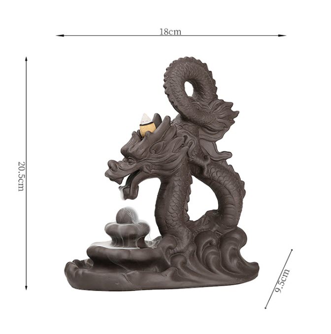 Tháp đốt nhang trầm lư đốt trầm hương Dragon Nandou XL0108