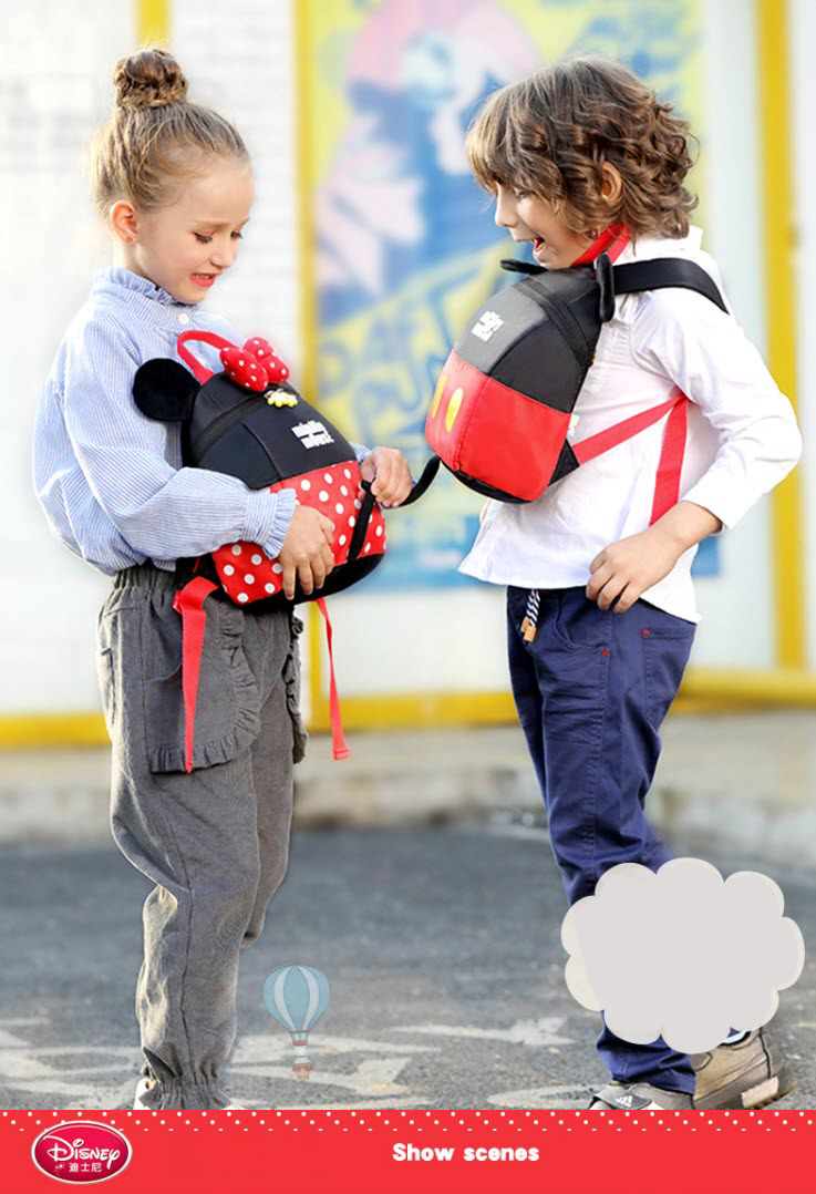Balo học sinh mẫu giáo 1 - 5 tuổi họa tiết Mickey Disney TGMB0159