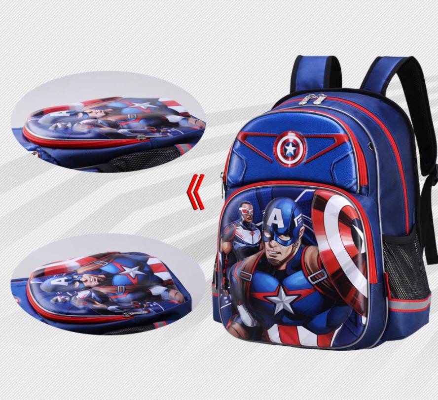Balo học sinh chống gù in 3D Marvel Disney BA5099