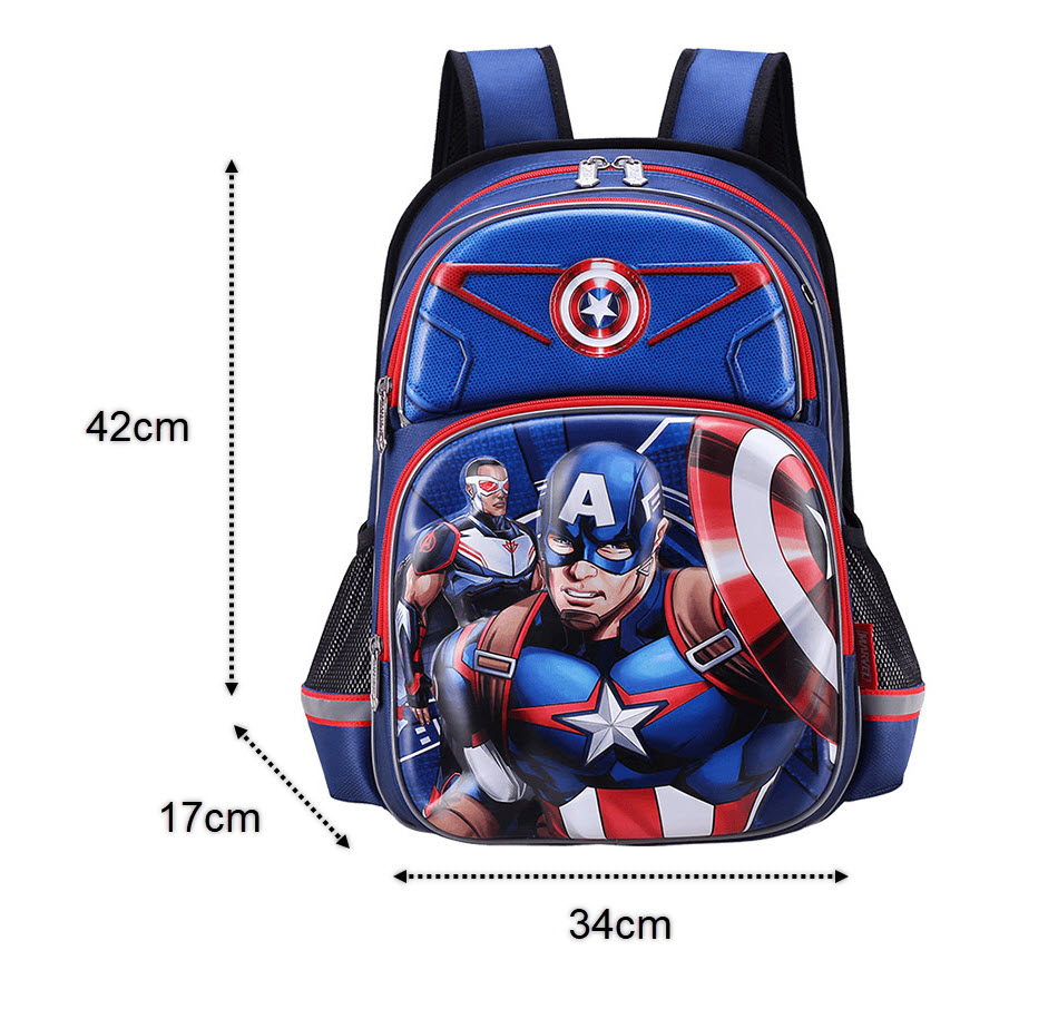 Balo học sinh chống gù in 3D Marvel Disney BA5099