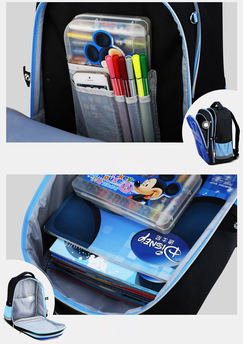 Balo học sinh chống gù 3D Mickey Disney SM11472