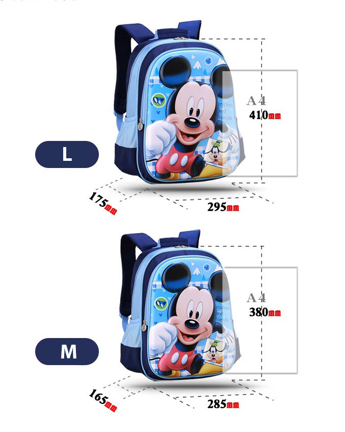 Balo học sinh chống gù in họa tiết Mickey Disney SD10036