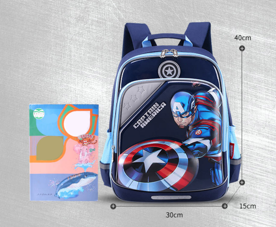 Balo học sinh chống gù phản quang Spider-Man Disney BA5138