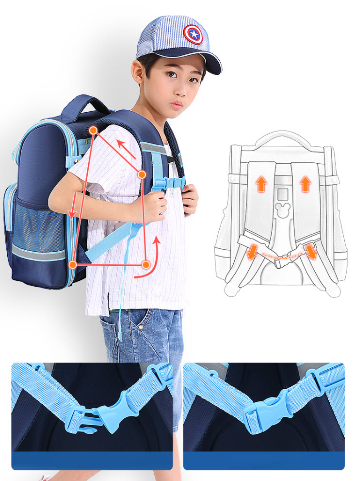 Balo học sinh tiểu học Disney SM11808 có phản quang