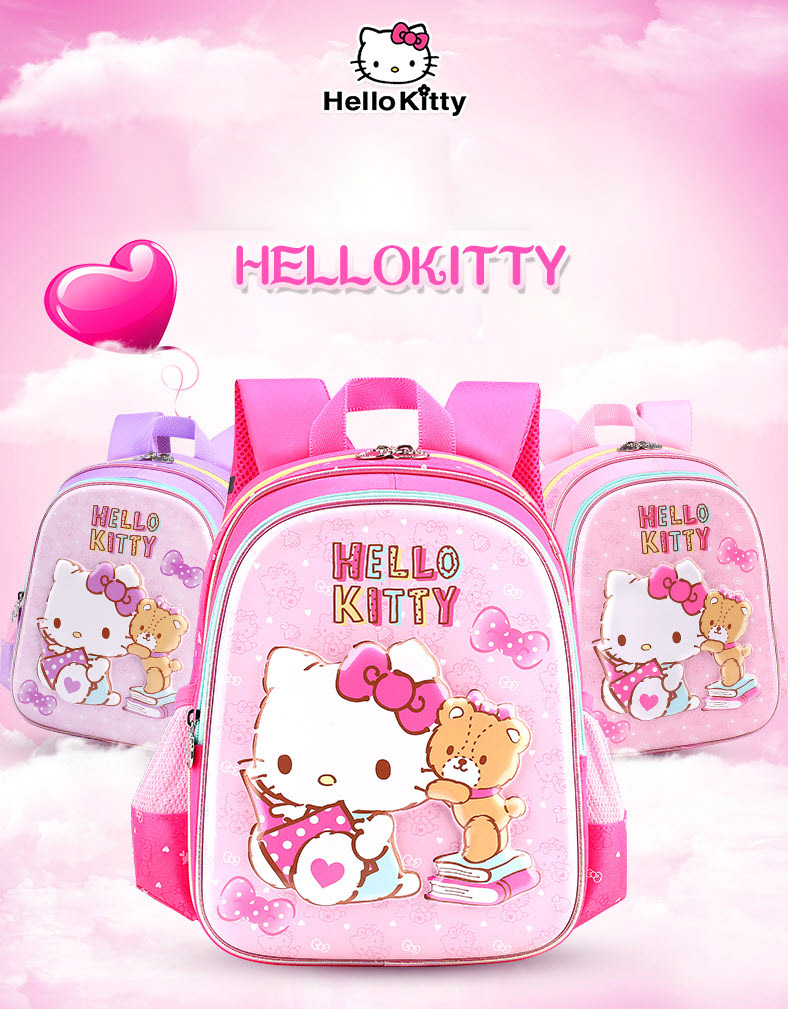 Balo học sinh Hello Kitty 3D SK93066 lớp 1-5 style 2022