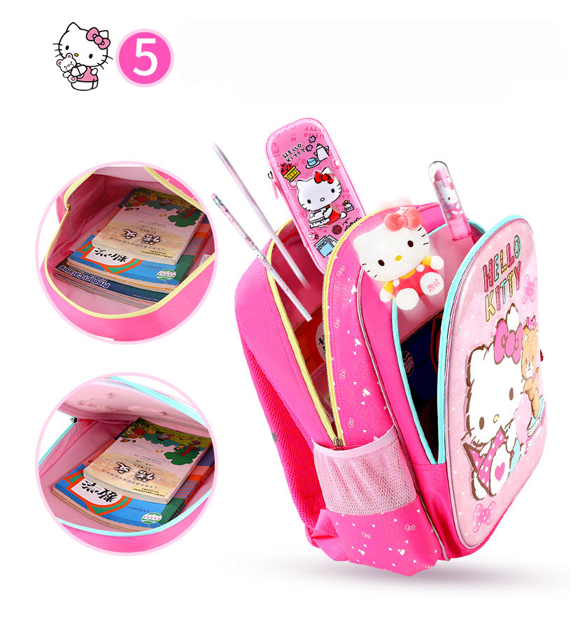 Balo học sinh Hello Kitty 3D SK93066 lớp 1-5 style 2022