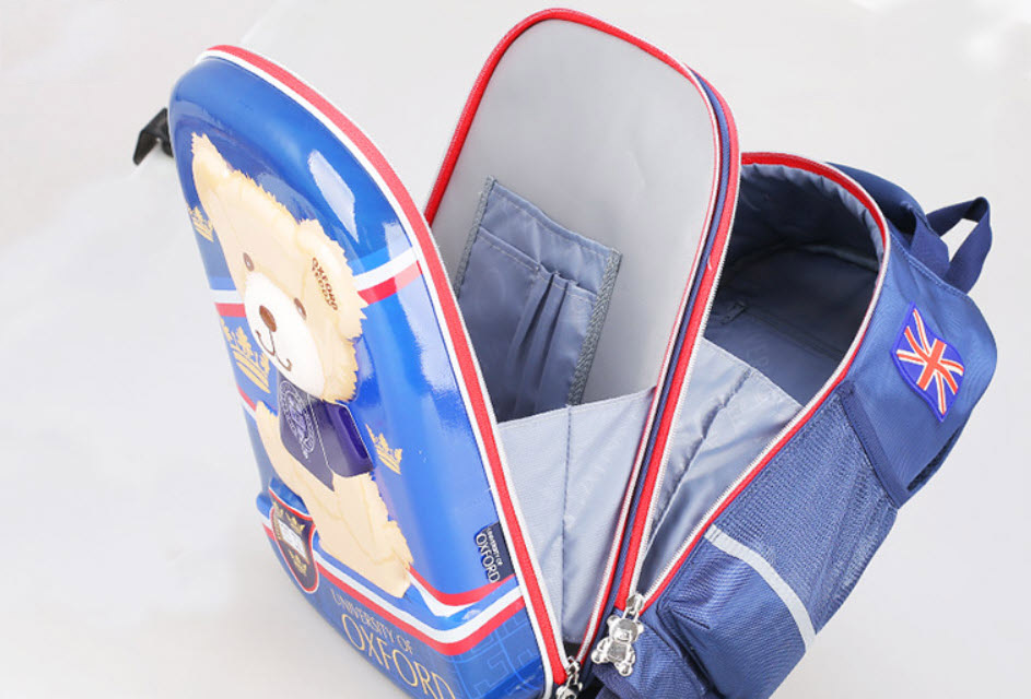Balo kéo học sinh chống nước Oxford J055 lớp 1-5 style 2022