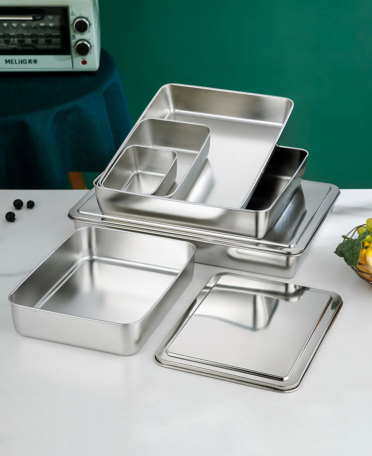 Hộp đựng thực phẩm có nắp inox 304 OEM CM451