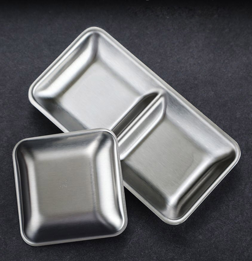 Khay đựng nước chấm nước sốt gia vị inox 304 OEM CM006