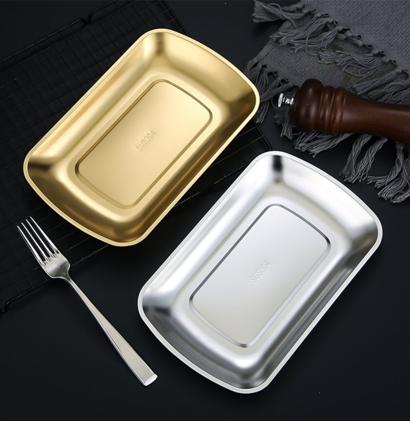 Dĩa inox đựng đồ chiên đồ nướng BBQ Dim Sum OEM CM15151