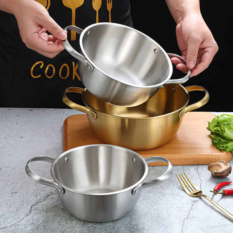 Tô inox đựng thức ăn mì nước bibimbap súp hải sản OEM CM010