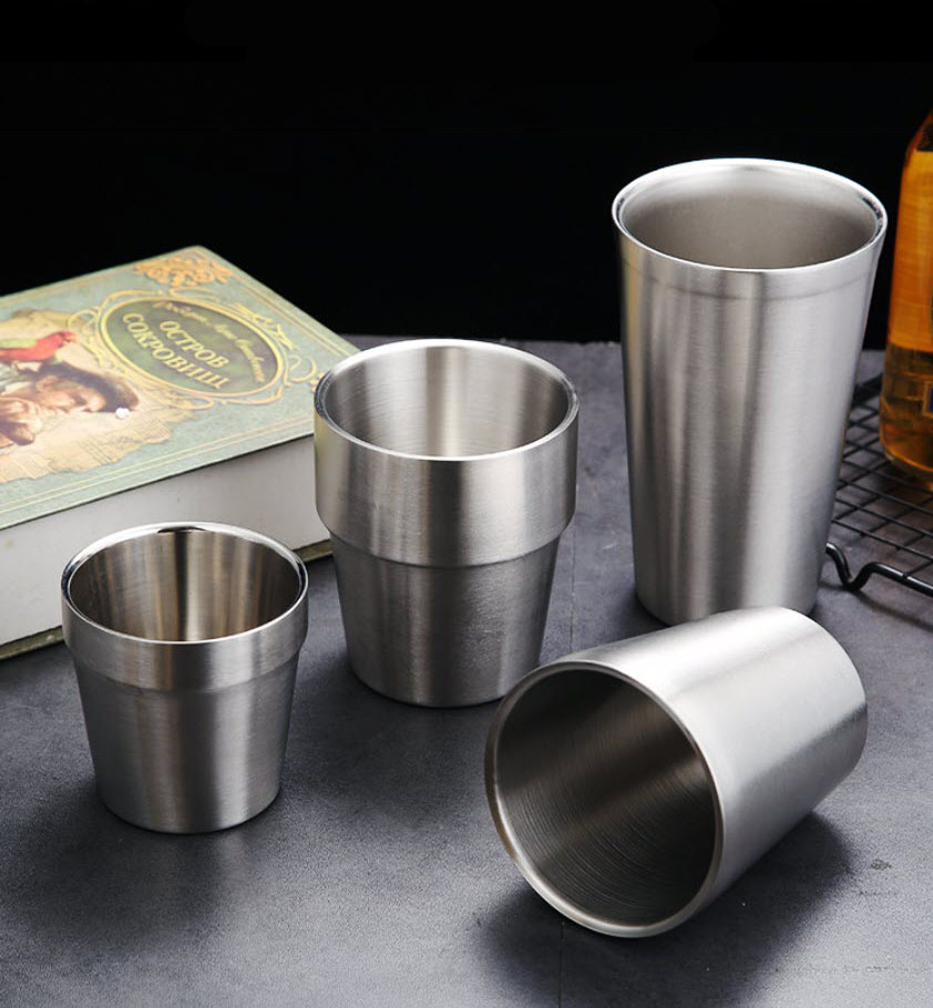 Ly uống nước inox 304 cách nhiệt 2 lớp OEM CM011