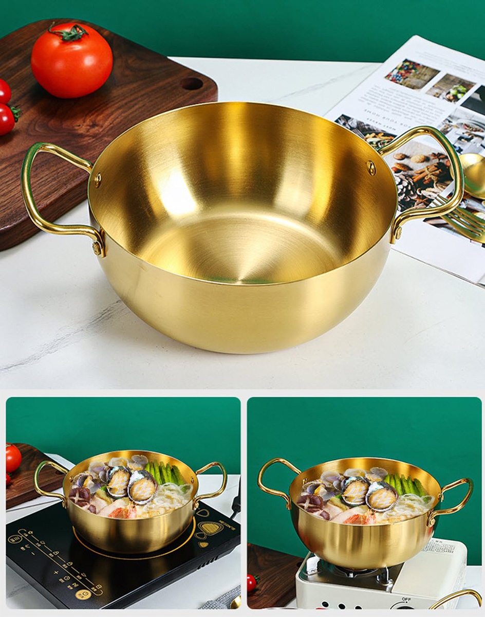 Nồi inox nấu mì các món soup món hải sản OEM CM015