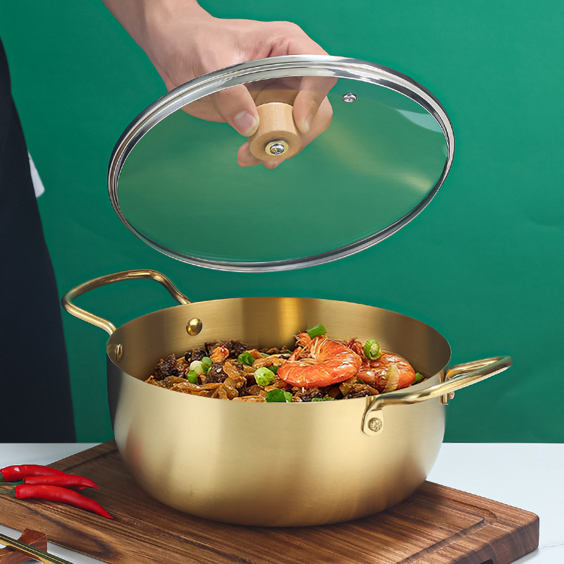 Nồi inox nấu mì các món soup món hải sản OEM CM016