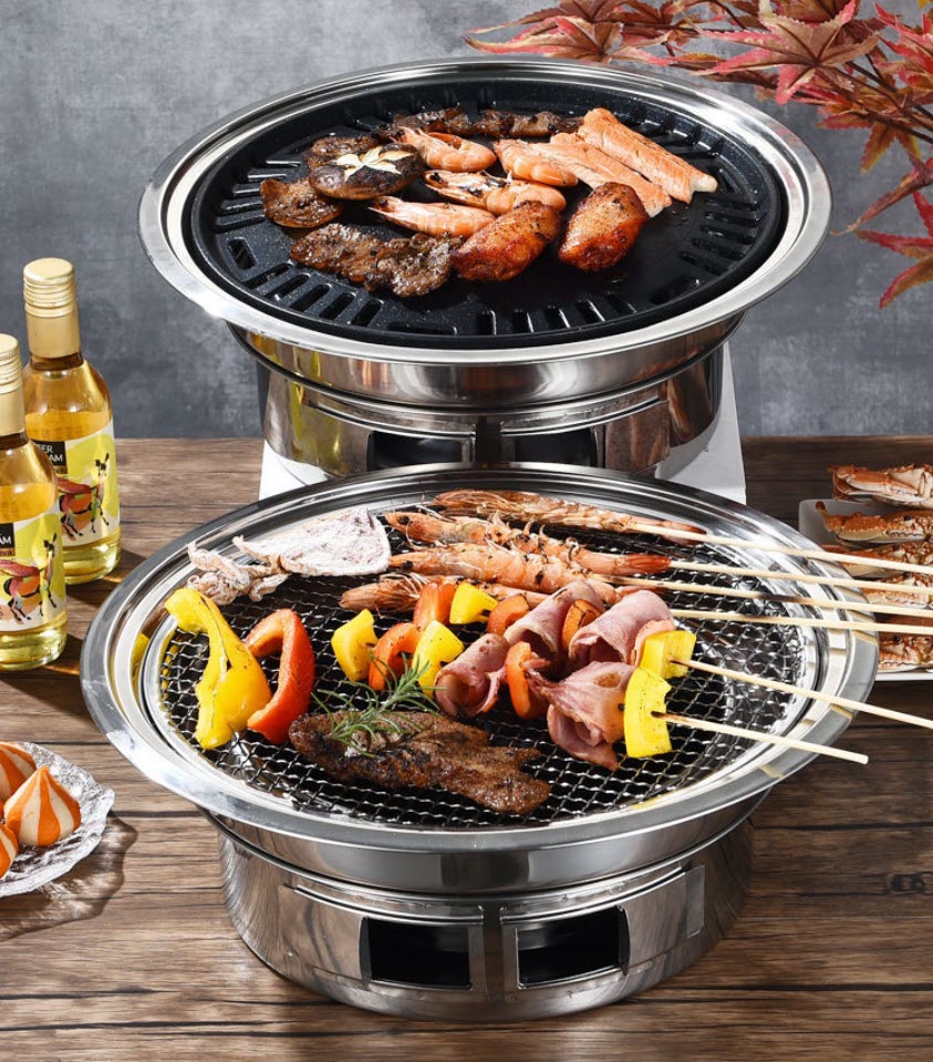 Bếp nướng than để bàn bếp nướng BBQ âm bàn OEM OEM111
