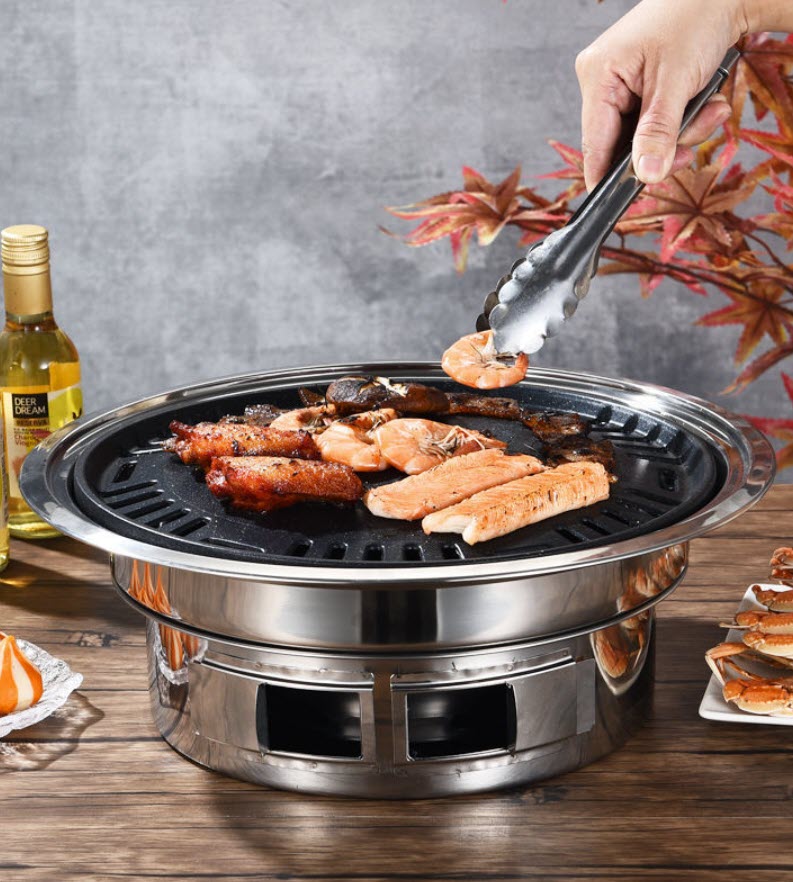 Bếp nướng than để bàn bếp nướng BBQ âm bàn OEM OEM111