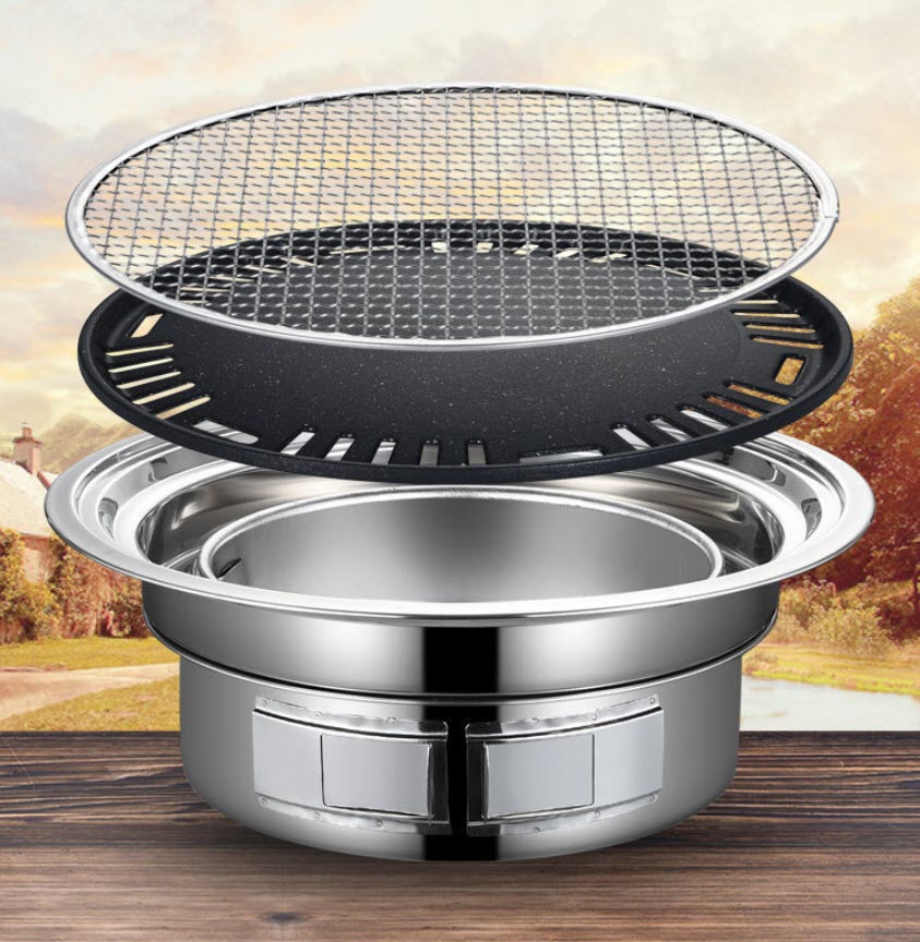 Bếp nướng than để bàn bếp nướng BBQ âm bàn OEM OEM111