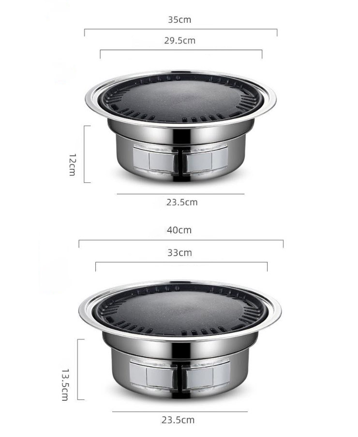 Bếp nướng than để bàn bếp nướng BBQ âm bàn OEM OEM111