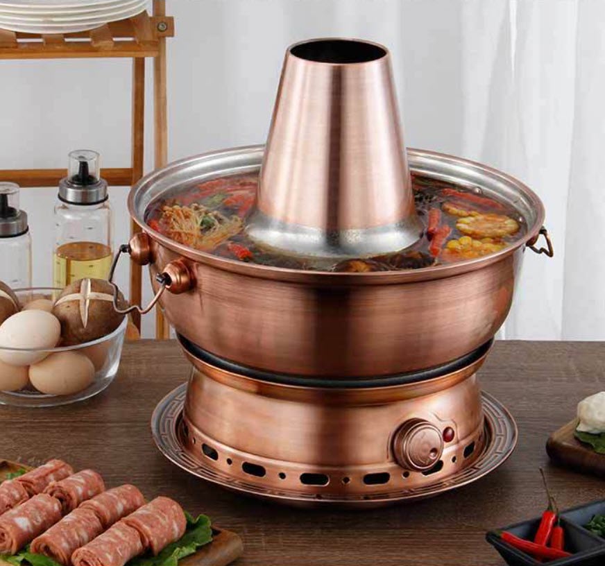 Nồi lẩu điện cổ điển lẩu điện cù lao size 30-36cm cho nhà hàng OEM LP304B