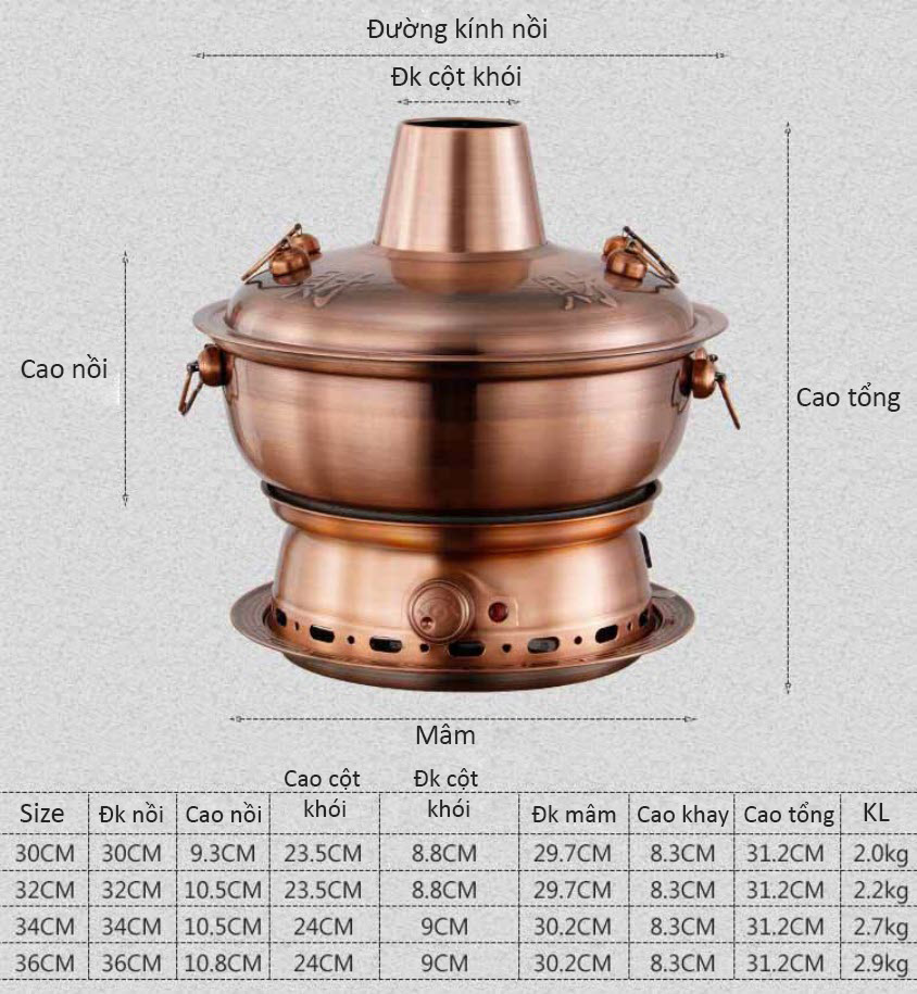 Nồi lẩu điện cổ điển lẩu điện cù lao size 30-36cm cho nhà hàng OEM LP304B