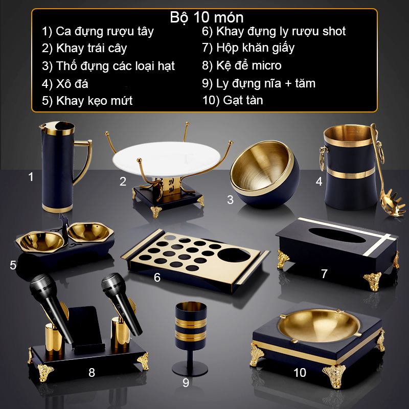 Bộ phụ kiện phục vụ phòng karaoke vip OEM JD4154