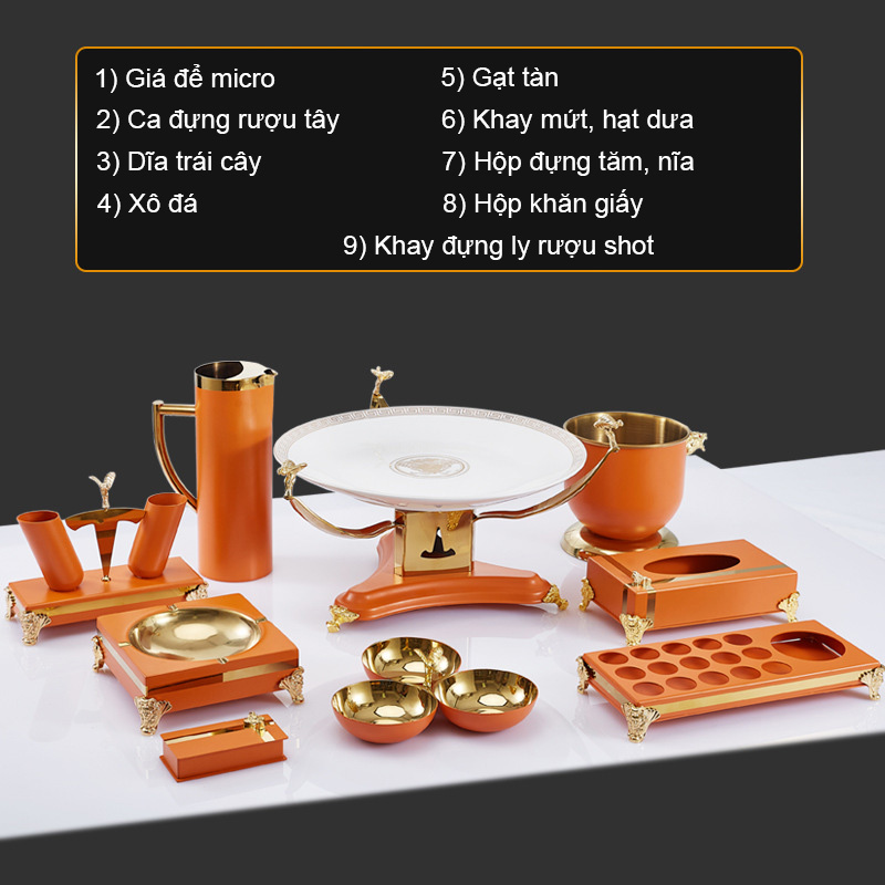 Bộ phụ kiện phục vụ phòng karaoke vip OEM JD4155
