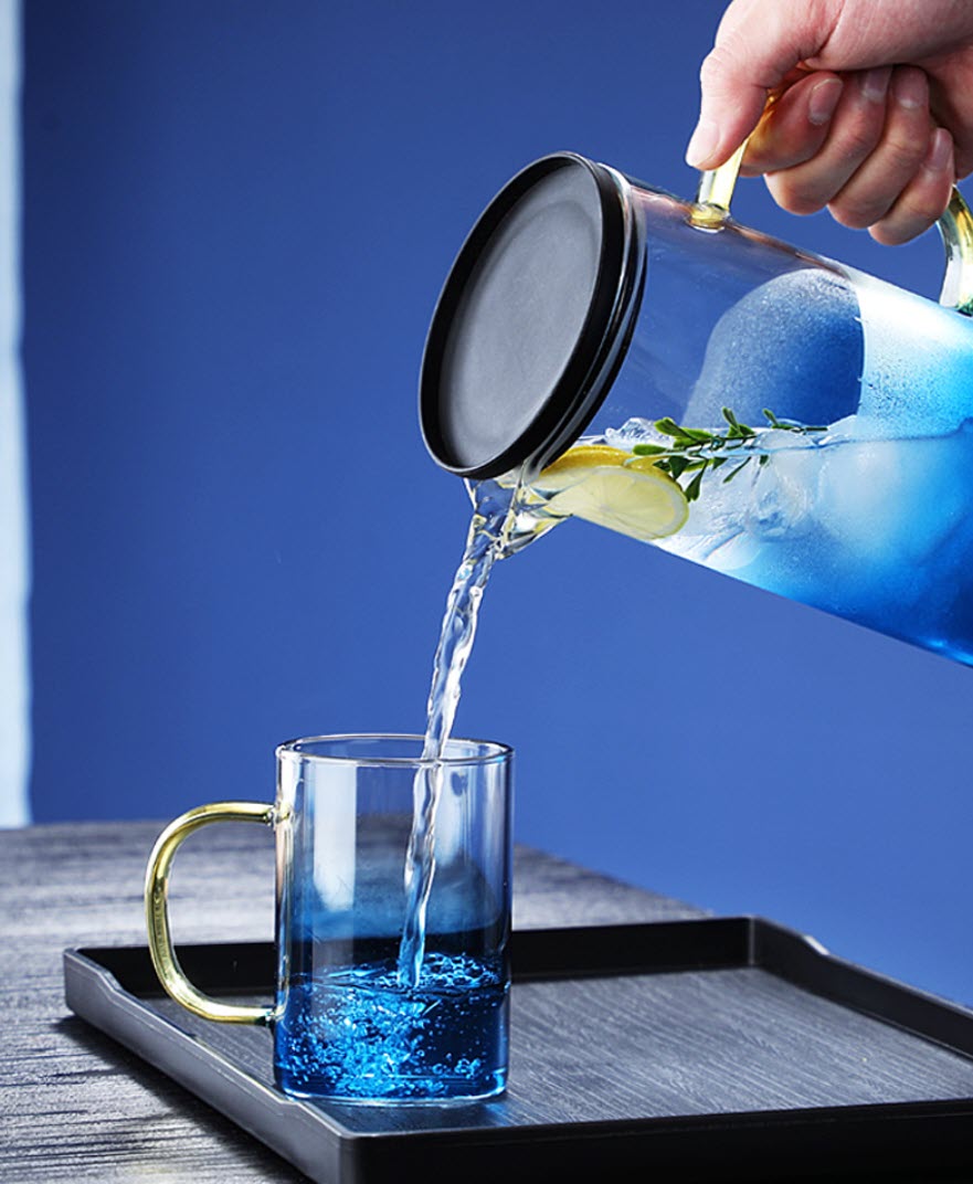 Bộ bình ly thủy tinh chịu nhiệt 1500ml OEM GX018