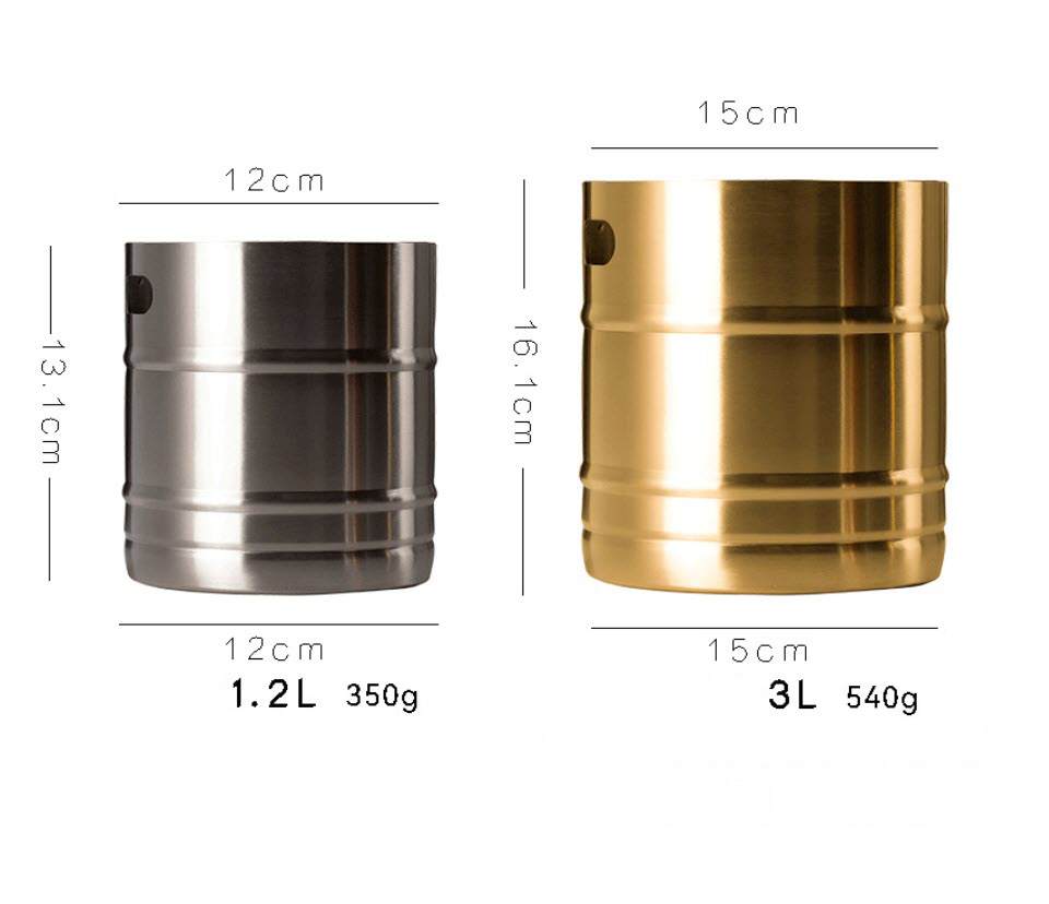 Xô đá inox 304 ướp bia rượu 3L OEM LH001