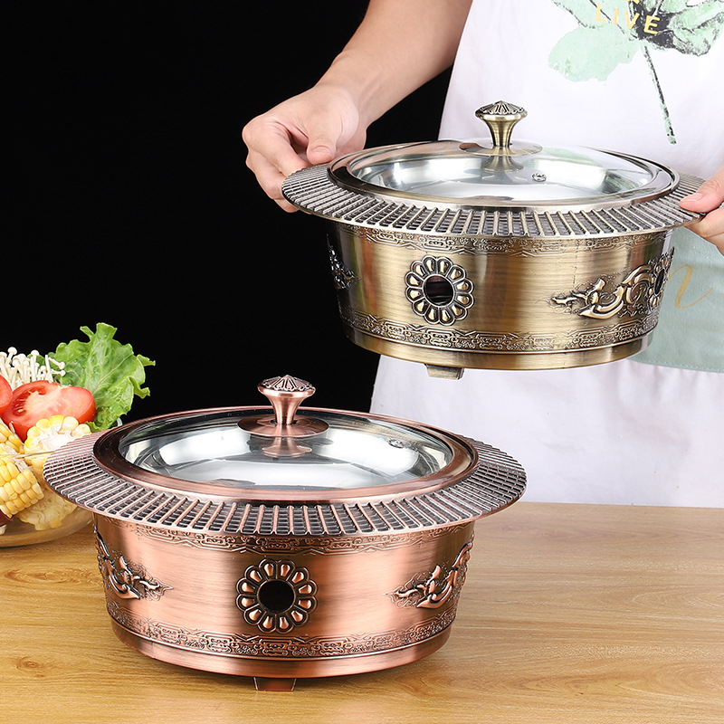 Nồi lẩu cổ điển dùng cồn size 24cm OEM YS0030