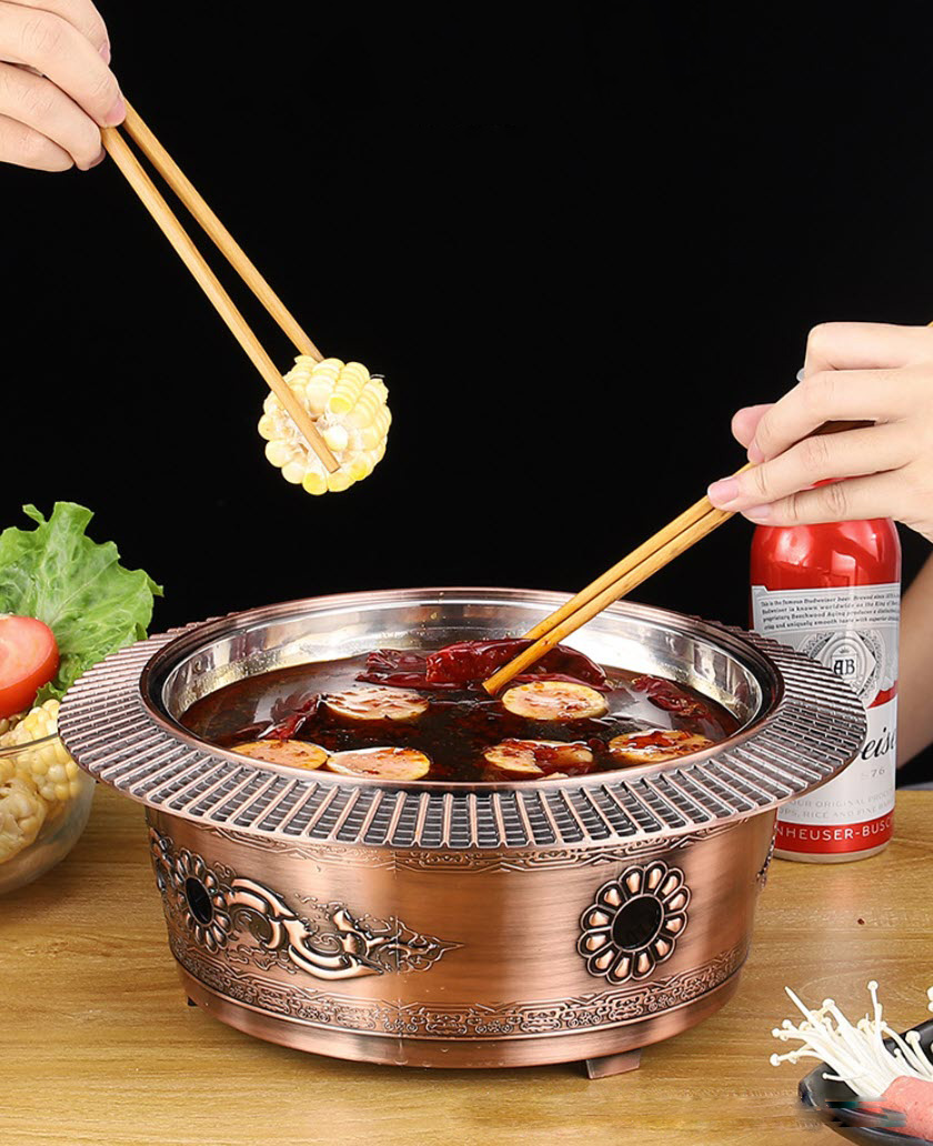 Nồi lẩu cổ điển dùng cồn size 24cm OEM YS0030