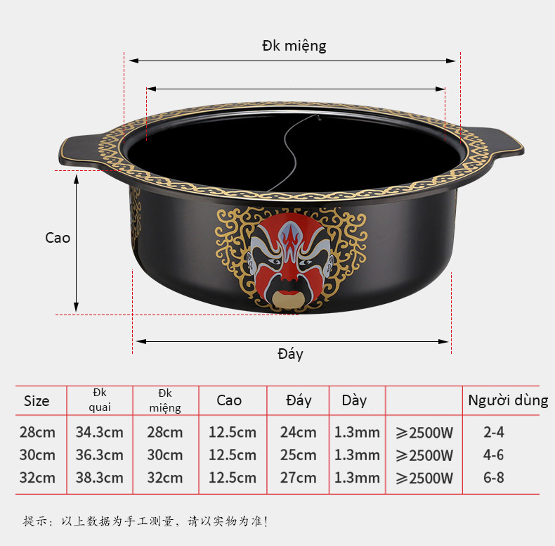 Nồi lẩu thép tráng men 1 ngăn và 2 ngăn OEM YY001