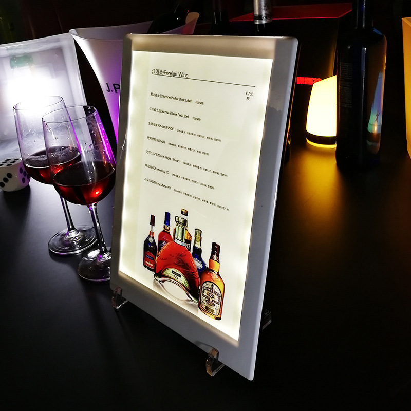 Menu có đèn nền led cho Bar Karaoke Phòng Trà OEM CF121F