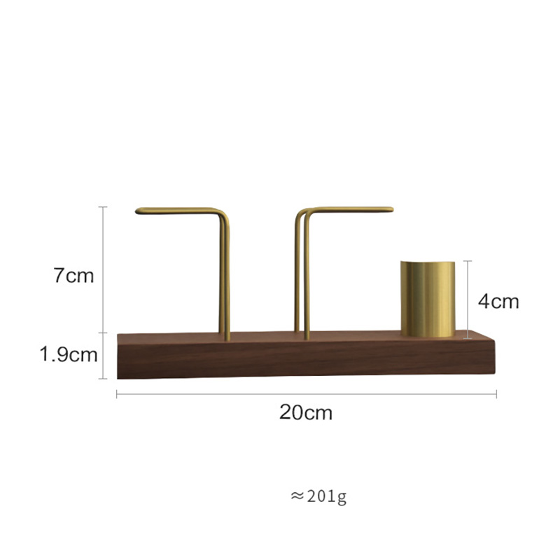 Khay đựng khăn giấy để bàn khung thép đế gỗ OEM QH007