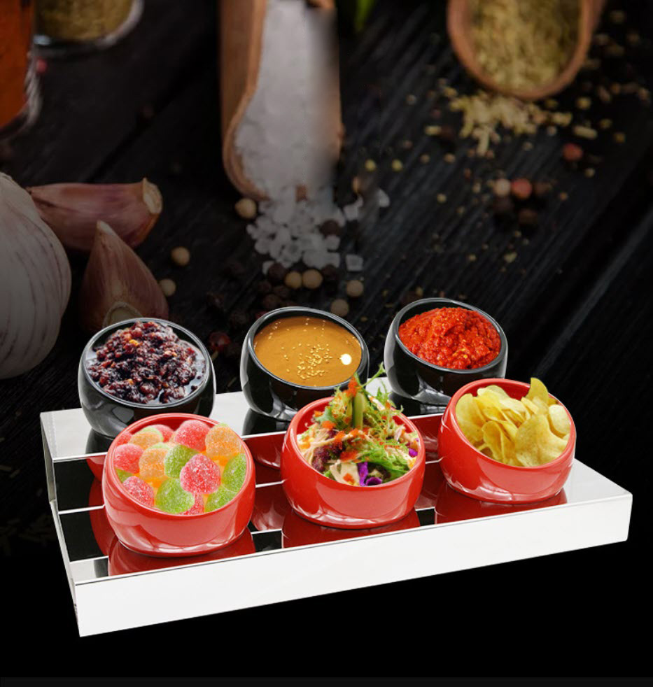 Kệ đựng nước chấm nước sốt gia vị cho Nhà Hàng buffet OEM JD8749