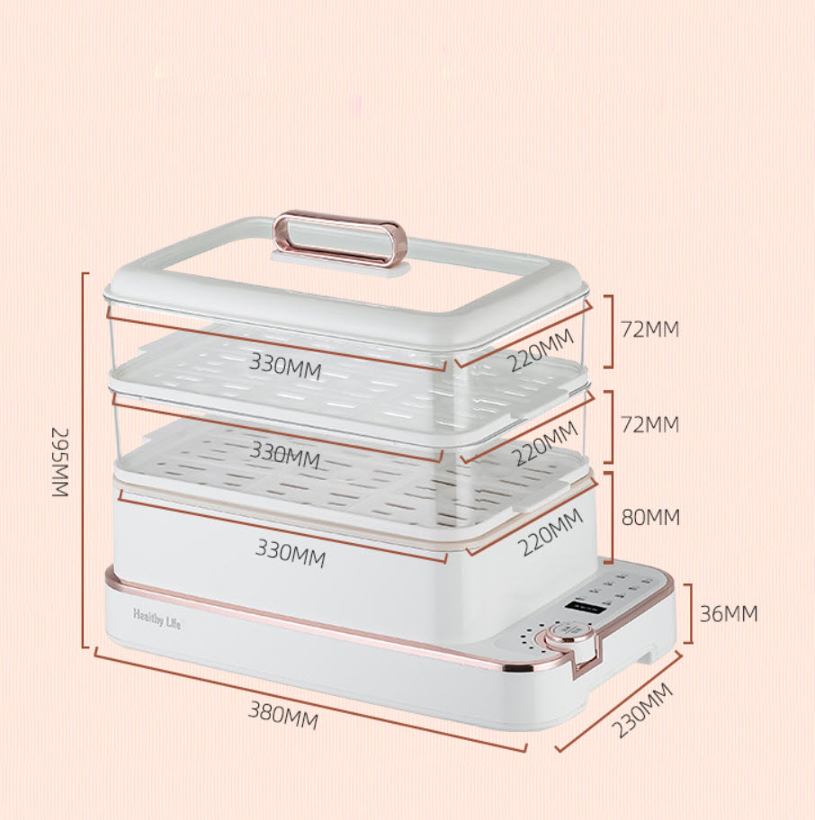 Lẩu điện nồi hấp thực phẩm đa năng 4L OEM LLG068