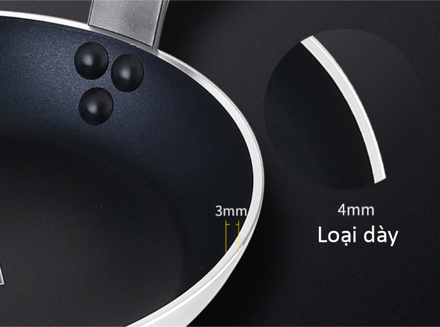 Chảo nhôm chống dính loại dày cho bếp Nhà Hàng OEM ZK004