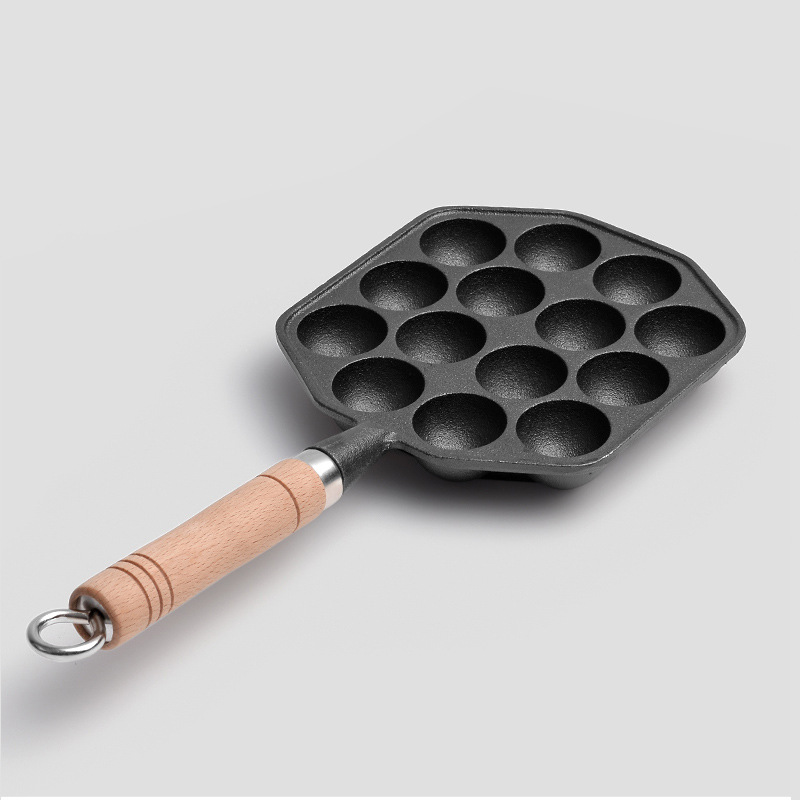 Chảo gang làm bánh bạch tuộc Takoyaki 14 ngăn OEM ZYS014