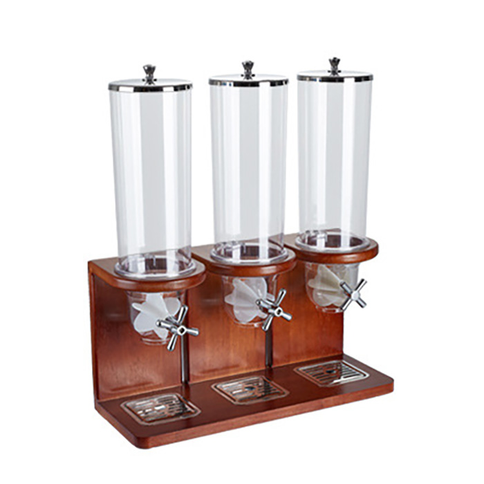 Bình đựng ngũ cốc buffet chân gỗ 4L OEM JD0102
