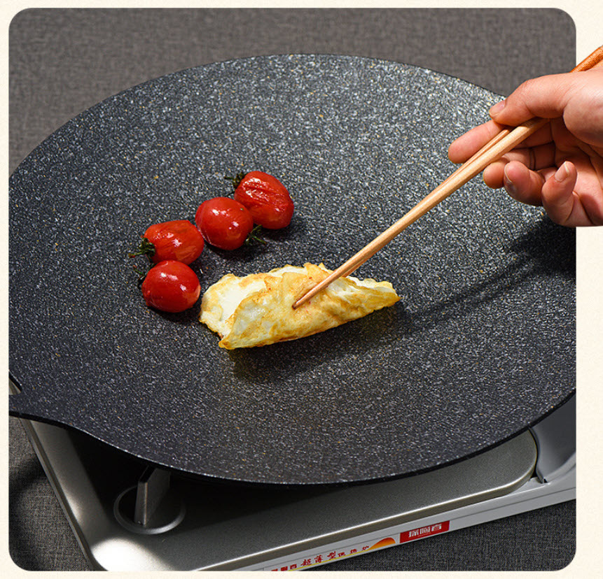 Chảo nướng BBQ phủ vân đá Korean style OEM KP48
