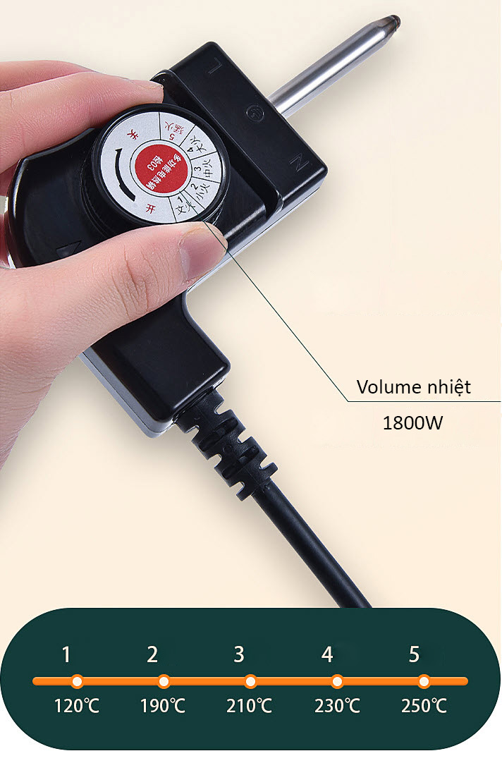 Vỉ nướng điện vân đá chống dính chống trầy OEM SD02