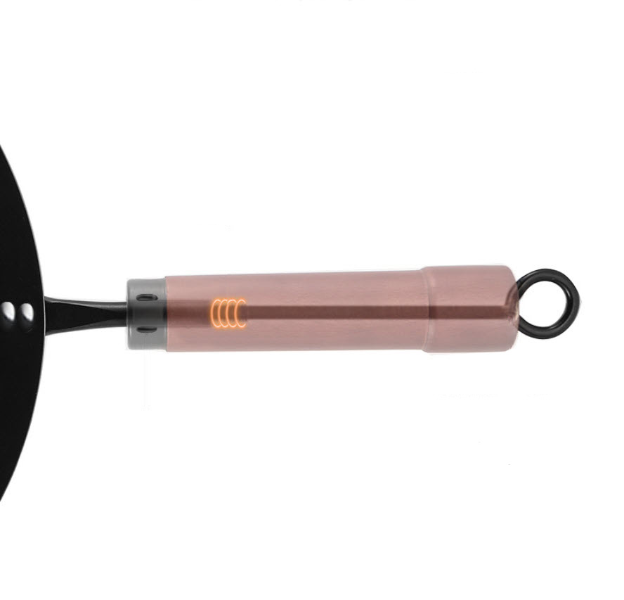 Chảo thép carbon Nhật tay cầm gỗ 32-34cm TG66