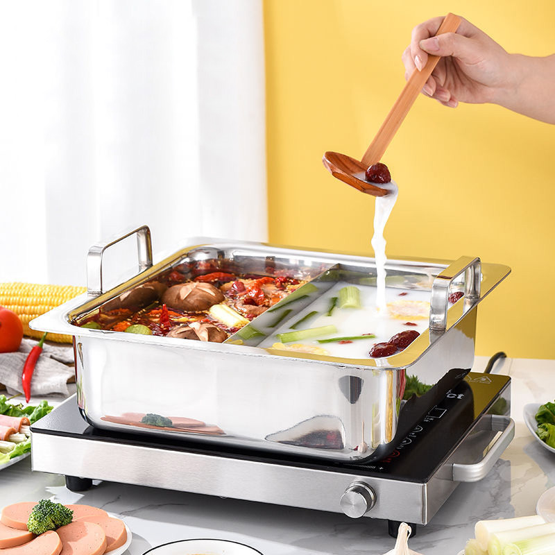 Nồi lẩu inox 304 nhiều ngăn đáy 3 lớp OEM CSX01