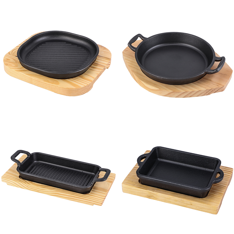 Chảo gang nướng phi lê cá nướng beefsteak OEM OG7332