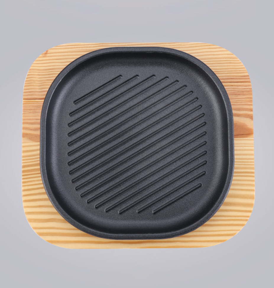 Chảo gang nướng phi lê cá nướng beefsteak OEM OG7332