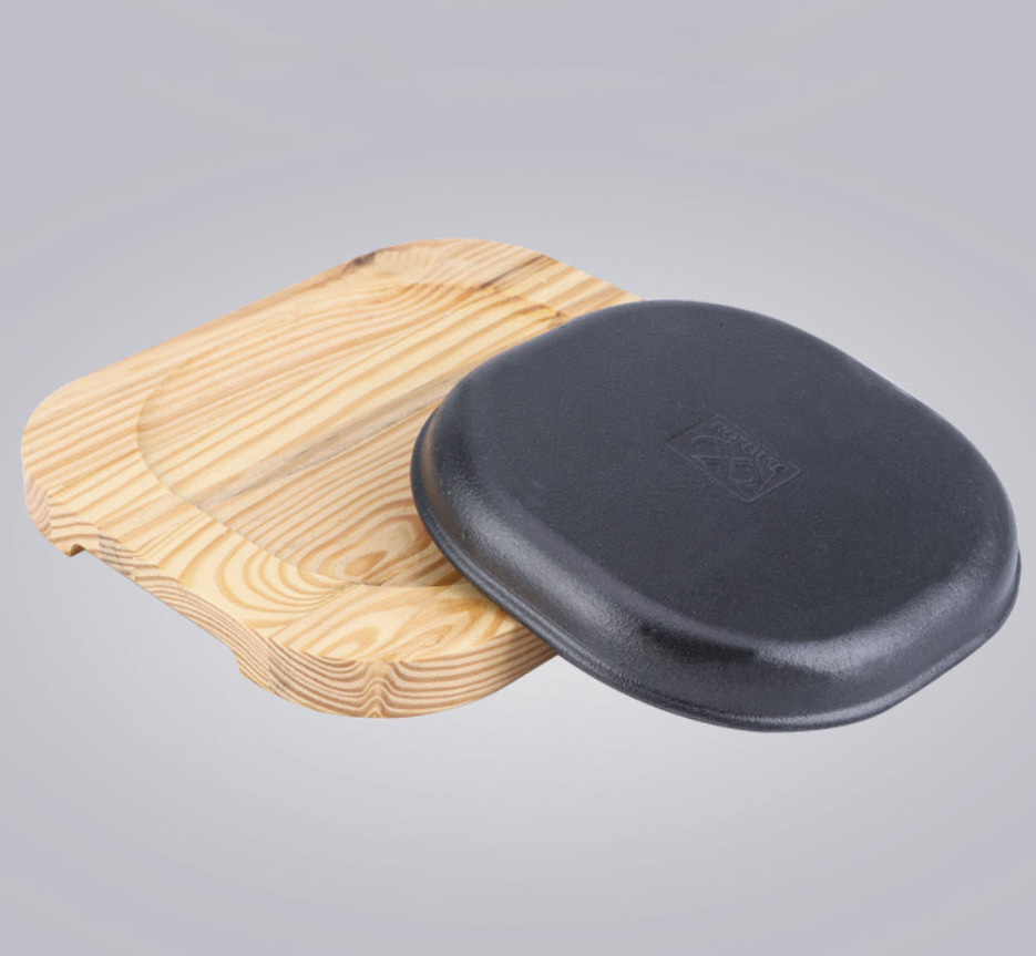 Chảo gang nướng phi lê cá nướng beefsteak OEM OG7332