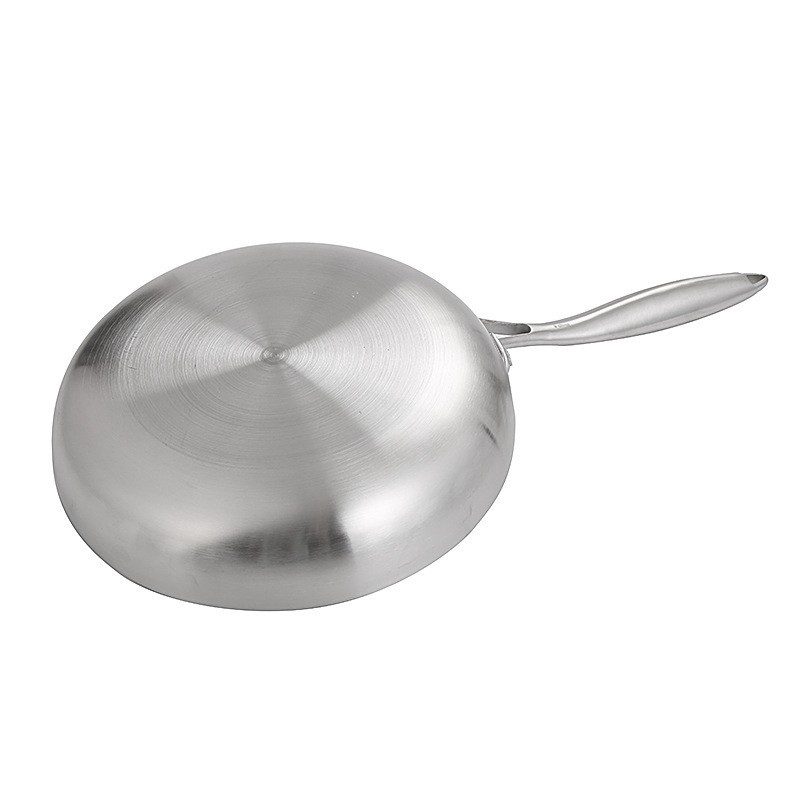 Chảo inox 304 đáy bằng thiết kế 3 lớp OEM YLE001