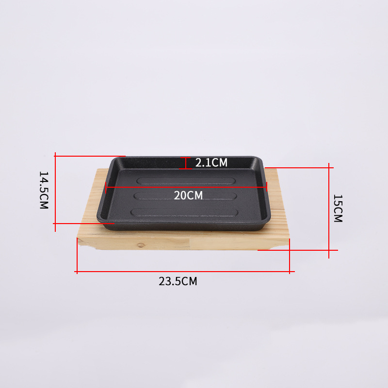 Chảo gang chống dính ăn các món bò OEM FPSL01