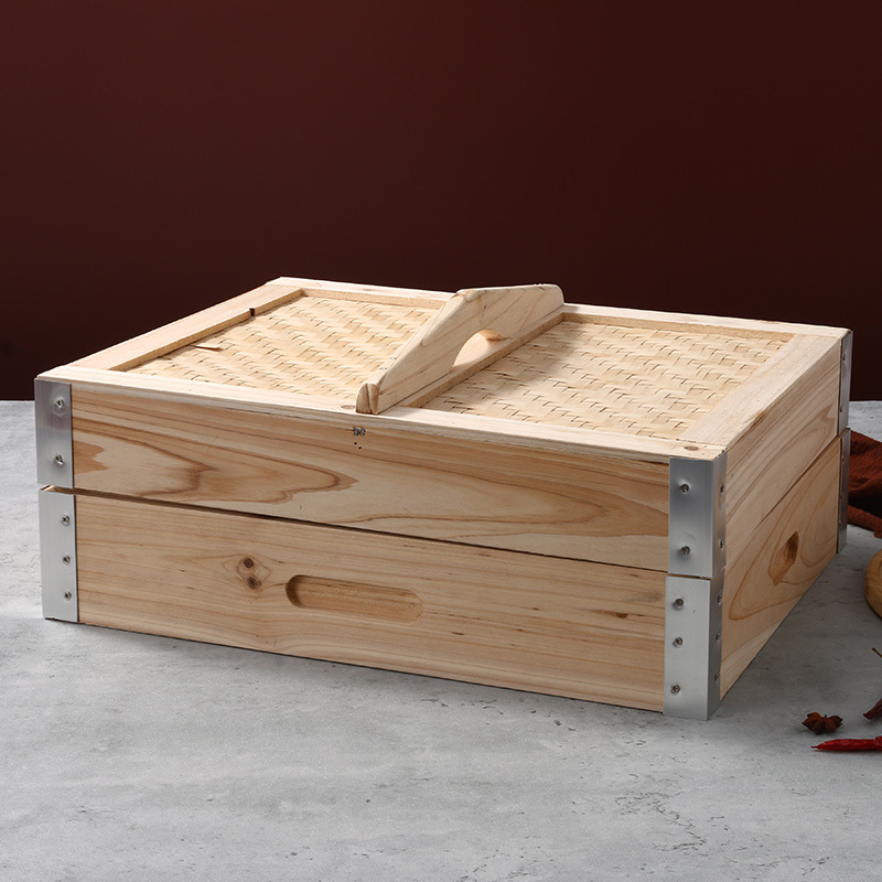 Xửng hấp thực phẩm size lớn 40x50 lồng hấp bánh, dimsum, hải sản OEM GB010